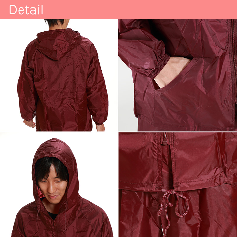 撥水加工 男女兼用 ナイロン前閉じズボン M~LL (雨具 ヤッケ 合羽 雨合羽 カッパ 農作業 畑仕事 外仕事 雨除け 泥除け) (取寄せ)