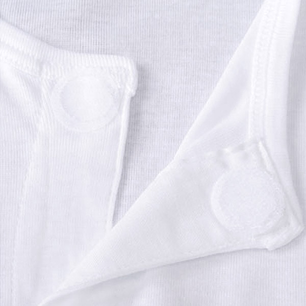 前開きシャツ 紳士 介護 下着 7分袖 インナー 3L 2枚組 (綿100% マジックテープ式 ワンタッチ肌着 シャツ メンズ 男性 大きいサイズ) (在庫限り)