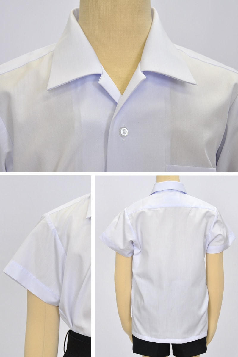 トンボ学生服 男子 半袖開襟カッターシャツ 110cmA～150cmA (トンボ TOMBOW) (取寄せ)