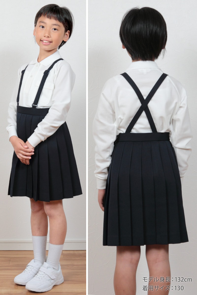 トンボ学生服 女子 長袖カノコポロシャツ 120cmA～160cmA (トンボ TOMBOW 鹿の子) (取寄せ)