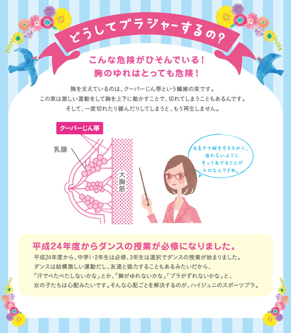 アツギ ハイジュニ はじめてブラ ふんわりカップ ノンワイヤーブラジャー A70~B80 (ATSUGI atsugi Hijuni スクール ガールズ 女子 ファーストブラ) 【在庫限り】