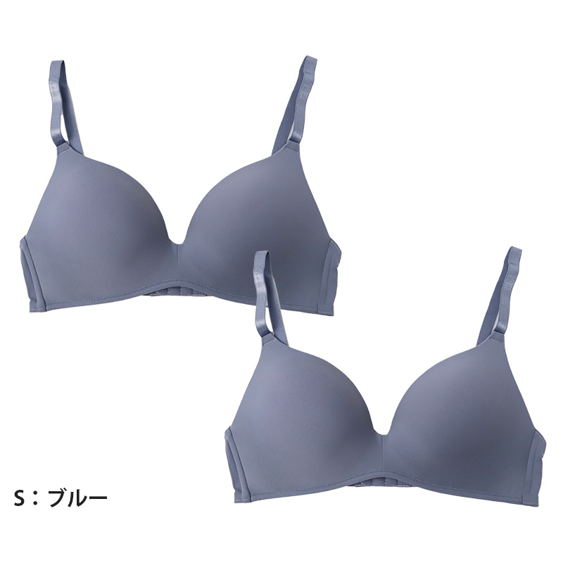 スポーツブラ レディース スポブラ ブラジャー ノンワイヤー モールドブラ 綿混 2枚セット M～LL モールドカップ 締め付けない ジュニア 下着 インナー