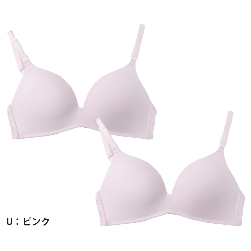 スポーツブラ レディース スポブラ ブラジャー ノンワイヤー モールドブラ 綿混 2枚セット M～LL モールドカップ 締め付けない ジュニア 下着 インナー