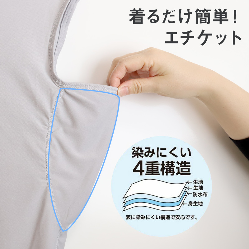 メンズ 脇汗パッド付 脇汗 インナー 半袖 Vネック 接触冷感 M L LL 汗染み 汗取りインナー 運動 スポーツ 夏 男性 下着 肌着 白 黒 吸汗速乾 UV対策 紫外線対策 (在庫限り)
