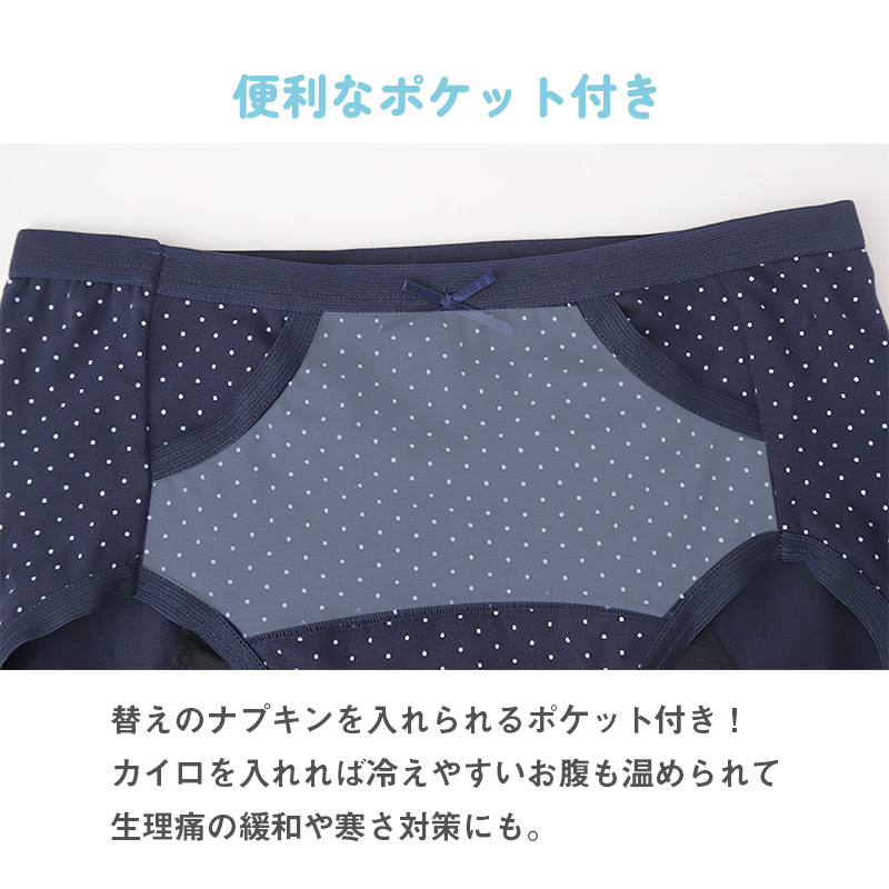サニタリーショーツ 羽根つき ナイト用 綿 コットン 下着 レディース M L LL 3L 綿混 ショーツ サニタリー 生理用ショーツ 汚れが目立たない パンツ 無地 レース 定番 黒 生理 肌に優しい
