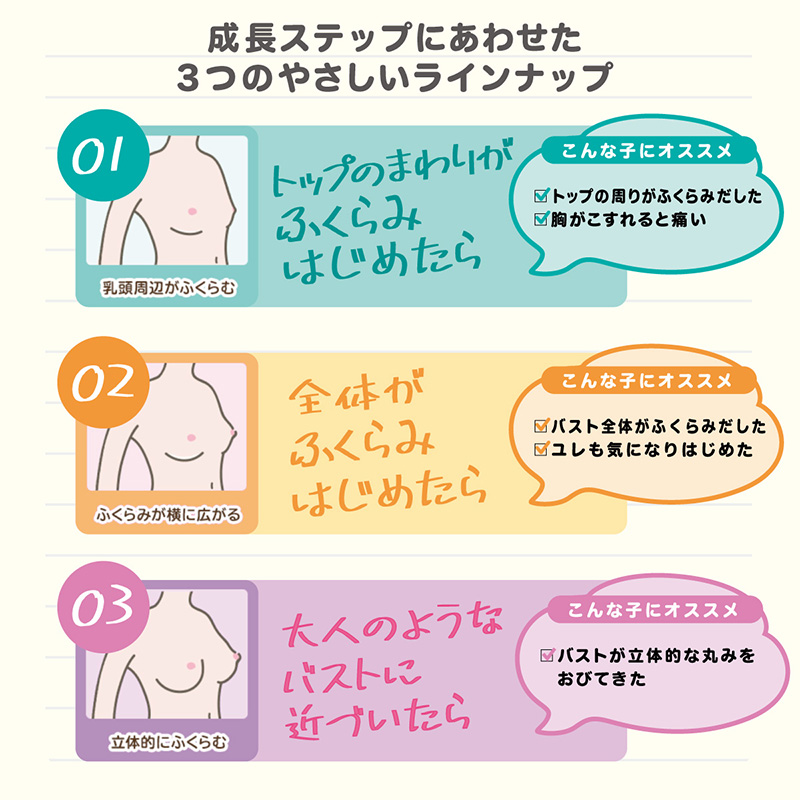 ジュニアブラ 子供 ハーフトップブラ 透けにくい 小学生 中学生 女子 ファーストブラ S M L キッズ ノンワイヤー ブラジャー 女の子 中学年 高学年 下着 インナー カップ付き 血色カラー かぶりタイプ ハイジュニ ATSUGI atsugi アツギ Hijuni