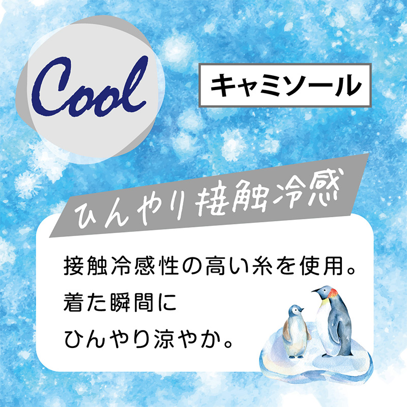 キャミソール レディース インナー 冷感 肌着 夏 接触冷感 アツギ M～LL (冷やしインナーはじめました 婦人 ベージュ 黒 白 キャミ 下着) (在庫限り)