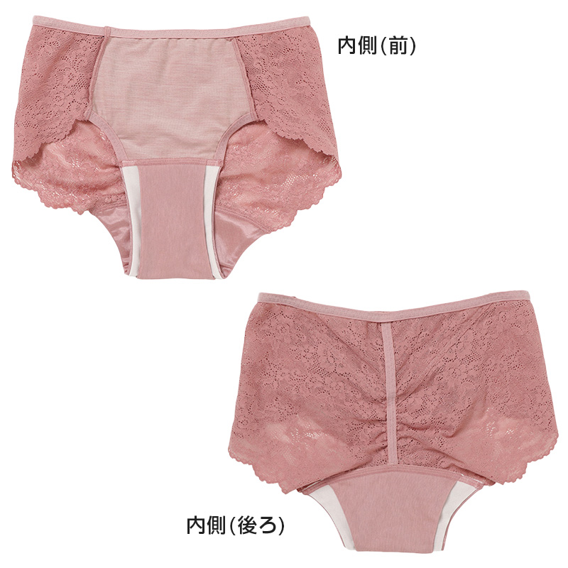 サニタリーショーツ 生理用ショーツ シームレス 軽い日 ショーツ レディース 羽根つき M・L (生理用 防水 アツギ サニタリー 羽つき ウイング 下着 インナー)