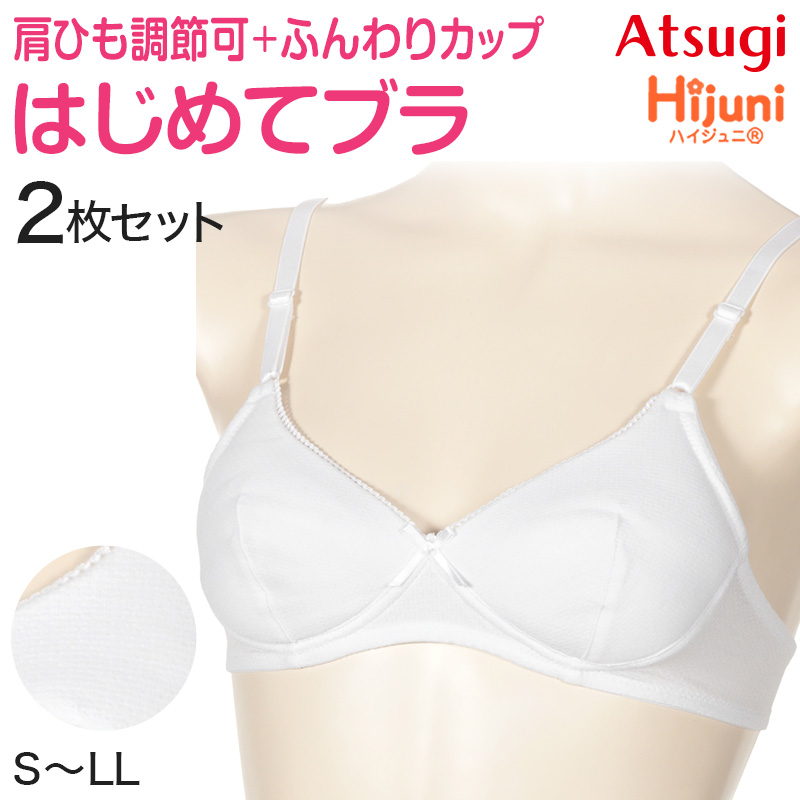 ノンワイヤーブラ ブラジャー ハーフトップ シームレス ブラ 2枚セット M L LL 3L 4L 下着 3l 4l LL インナー モールドカップ シンプル 無地 e-select ひびきにくい アウターにひびかない レディース アツギ 2枚組 まとめ売り