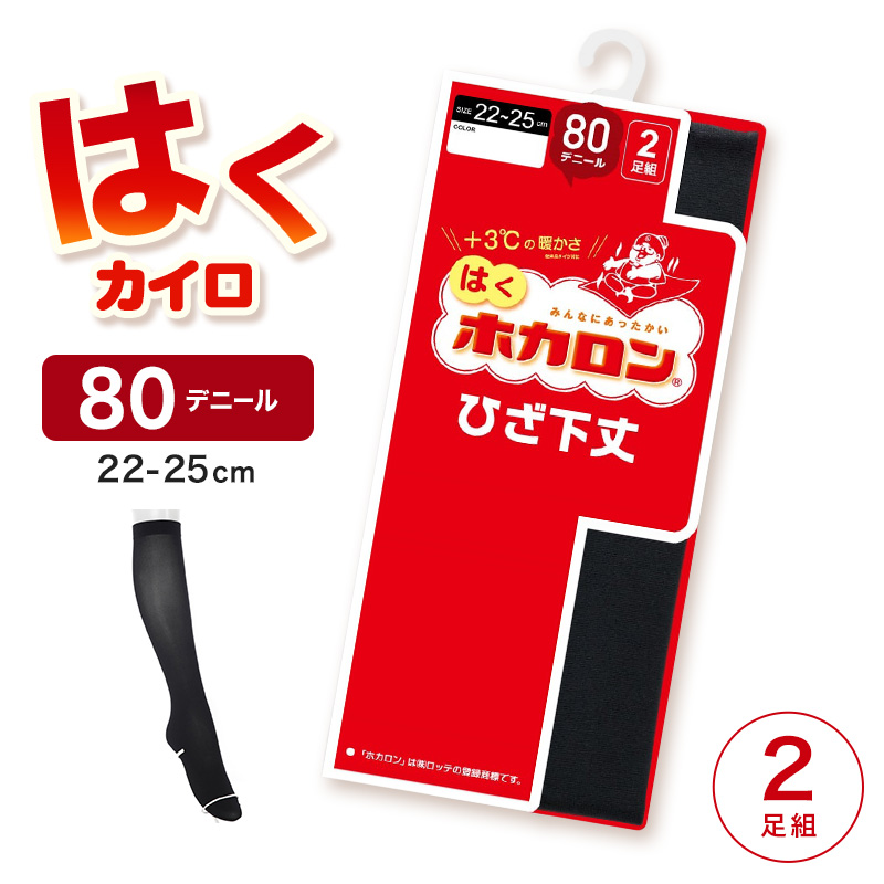 レディース クルーソックス 裏起毛 靴下 ソックス クルー丈 ホカロン あたたかい あったかい 防寒 260デニール相当 22-25cm 暖かい 保温 アツギ 黒 atsugi 冬 秋 寒さ対策