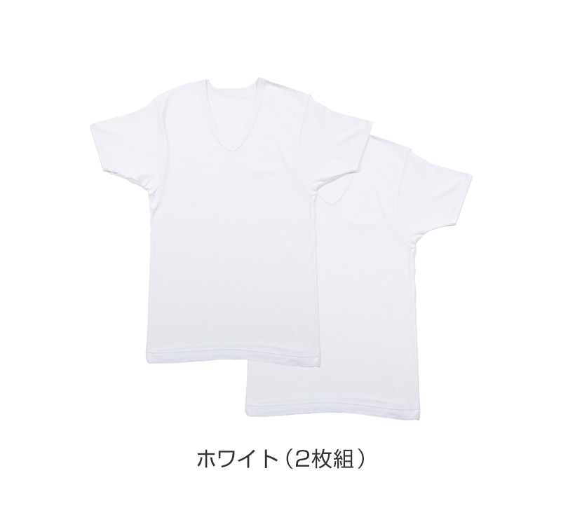 メンズ 半袖 綿100% インナー tシャツ 丸首 2枚組 アツギ 半袖シャツ クルーネック コットン 綿 肌に優しい M L LL 敏感肌 紳士 肌着 下着 男 アンダーウェア まとめ買い