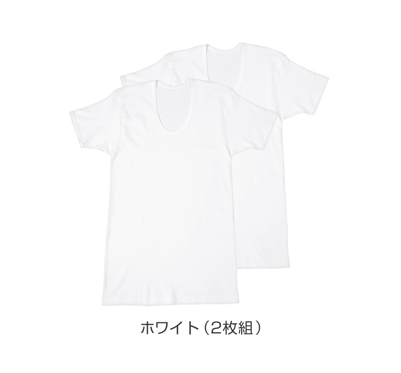 メンズ 半袖シャツ 綿100 スムース 半袖丸首Tシャツ 丸首 肌着 2枚組 インド綿 M L LL インナー 紳士 綿 綿100% コットン クルーネック 男 アンダーウェア まとめ買い