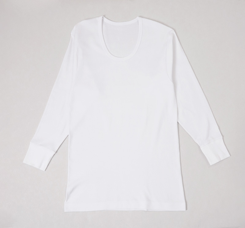 メンズ 長袖シャツ 綿100 スムース 長袖丸首Tシャツ 丸首 肌着 2枚組 インド綿 M L LL インナー 紳士 綿 綿100% コットン クルーネック 男 アンダーウェア まとめ買い