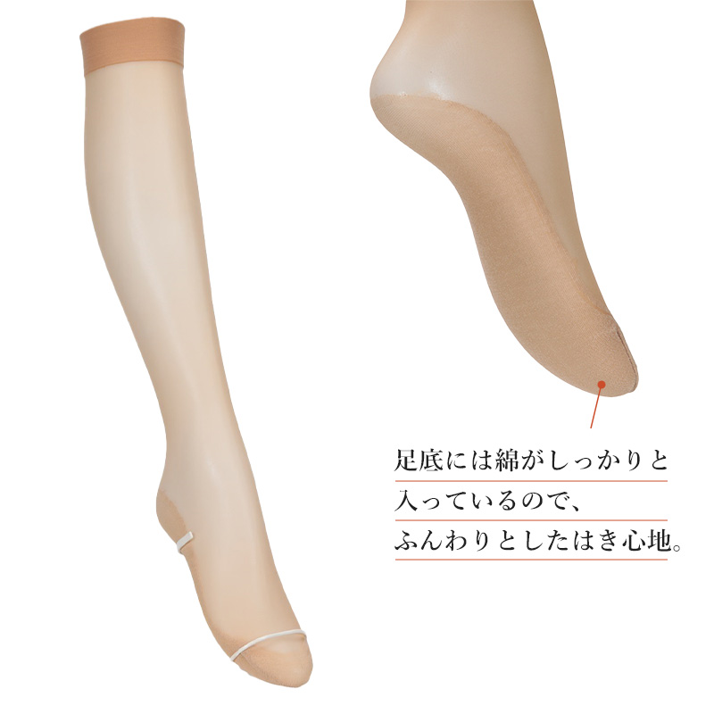 アツギ 靴下 レディース くるぶし ソックス 足底綿入り ストッキング クチゴムゆったり 22-25cm ソックスストッキング 締め付けない くるぶし丈 クルーソックス レディースソックス 無地 補強つま先