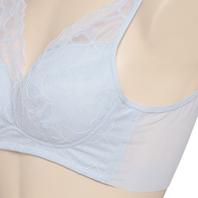 アツギ ブラジャー ノンワイヤー レディース シームレスカップ 軽い 軽量 レースブラ 脇肉すっきり M L LL 夏 ブラ 下着 インナー 吸汗速乾 メッシュカップ 脇高ブラ 4列ホック 美胸 レディースブラ