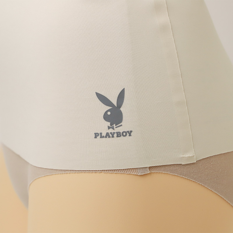 ブラジャー ノンワイヤー シームレス レディース PLAYBOY 接着 ナイロン ストレッチ 響きにくい M L LL ブラ ワイヤーなし タグレス インナー 下着 ひびかないブラ 無地 シンプル 楽ちん 快適 デイリー