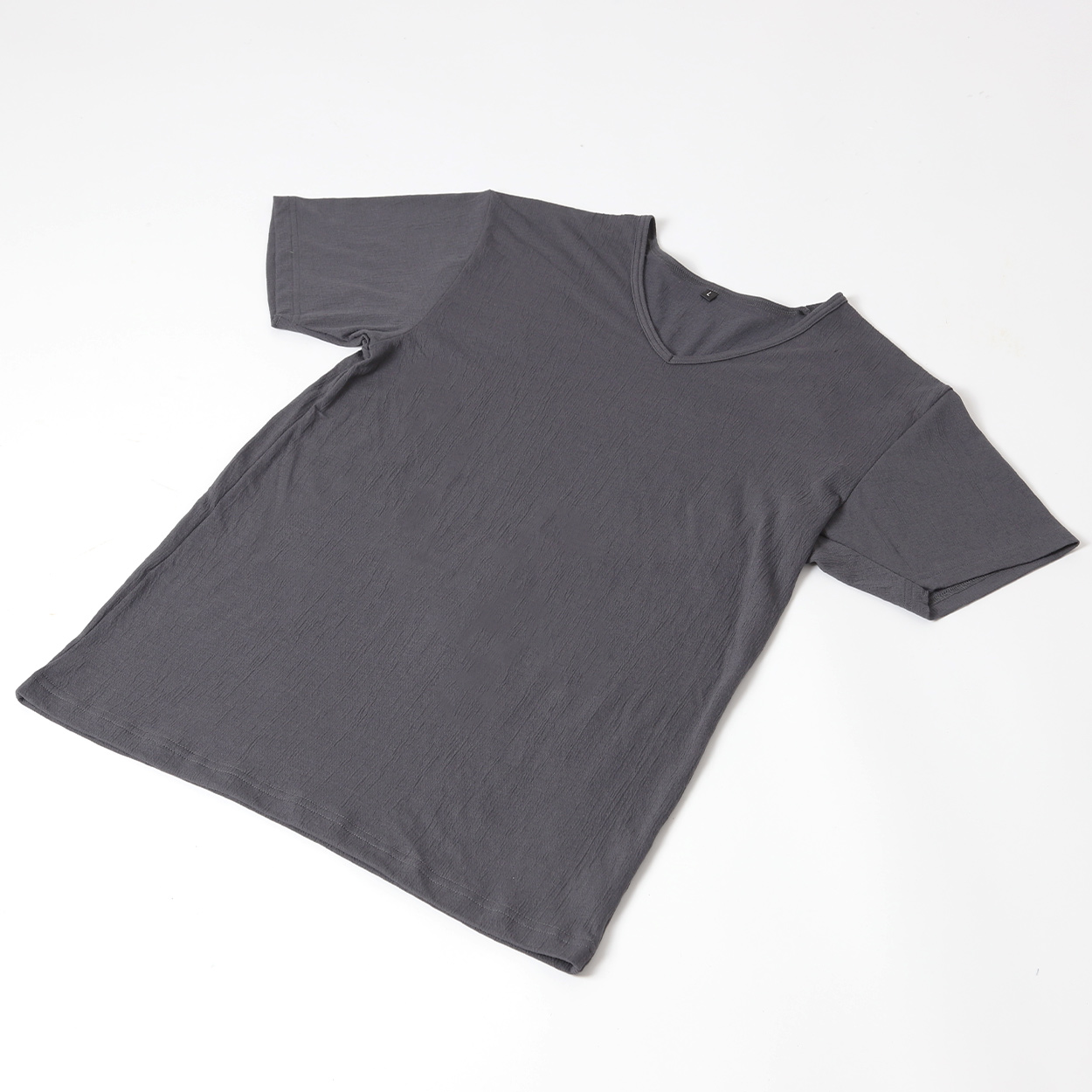 メンズ インナー Tシャツ 半袖 丸首 クルーネック 綿素材 夏 吸水速乾 ムレない ストレッチ 伸縮性 サラサラ 下着 肌着 クレープ サラッとした着心地 汗で蒸れにくい 白 黒 グレー ネイビー M L LL