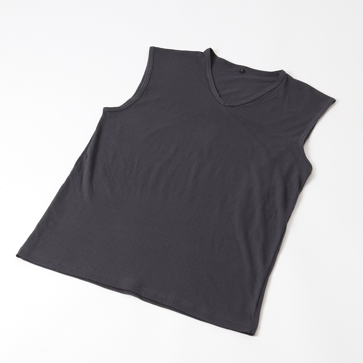 メンズ インナー Tシャツ 半袖 Vネック クルーネック 綿素材 夏 吸水速乾 ムレない ストレッチ 伸縮性 サラサラ 下着 肌着 クレープ サラッとした着心地 汗で蒸れにくい 白 黒 グレー ネイビー M L LL