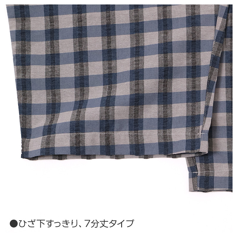 ルームパンツ メンズ 7分丈 しじら 綿100 ステテコ 部屋着 M L LL 夏用 涼しい 七分丈 パジャマパンツ 綿 ズボン イージーパンツ ウエストひも サイドポケット 春夏 リラックスパンツ 男性 ホームウェア ナイトウェア 寝間着 くつろぎ着 涼感