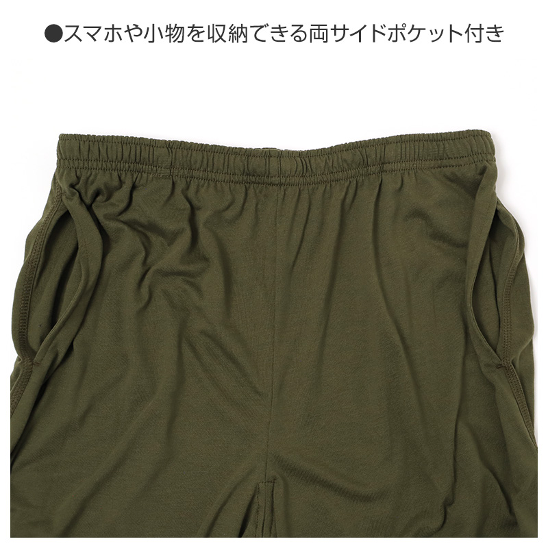 メンズ ハーフパンツ サッカー生地 ルームウェア 綿混 薄手 さらさら M L LL 部屋着 ステテコ 短パン ひざ丈 夏 パジャマ下 ルームパンツ ウエストゴム 紐付き ポケット付き ゴム交換口 涼しい 大人 男性 紳士 リラックスパンツ 寝間着