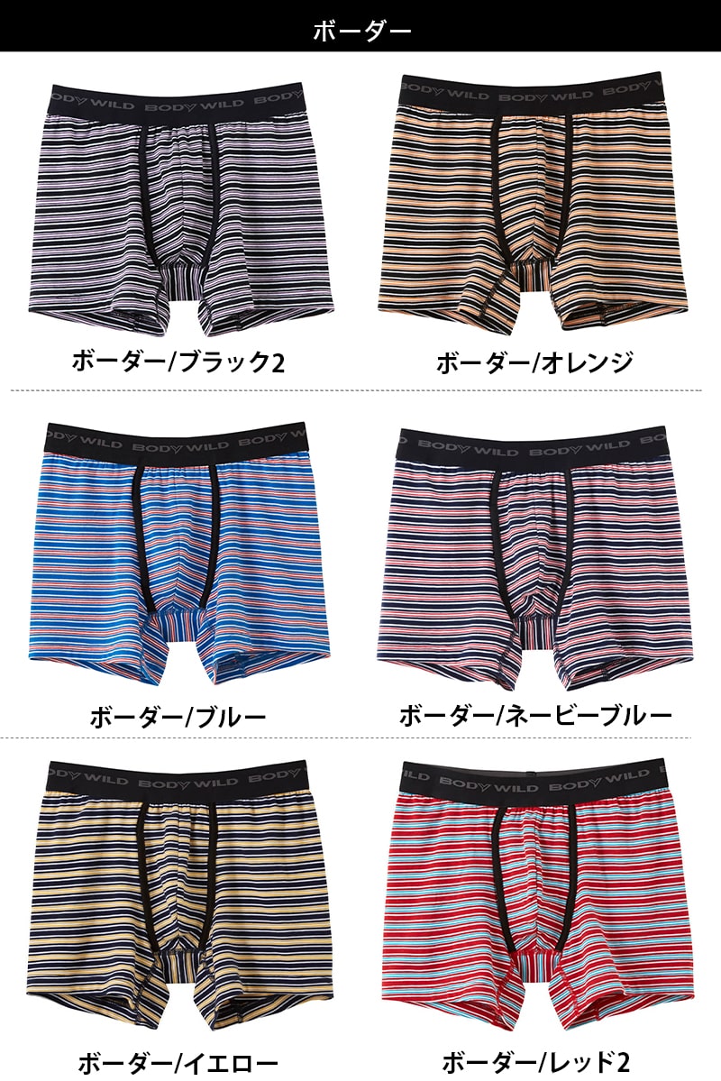 グンゼ BodyWild メンズ ボクサーパンツ 下着 パンツ 肌着 前開き M~LL (GUNZE ボディワイルド 男性 紳士 インナー ブリーフ インナーウェアー 綿混素材 ストレッチ M L LL) (在庫限り)