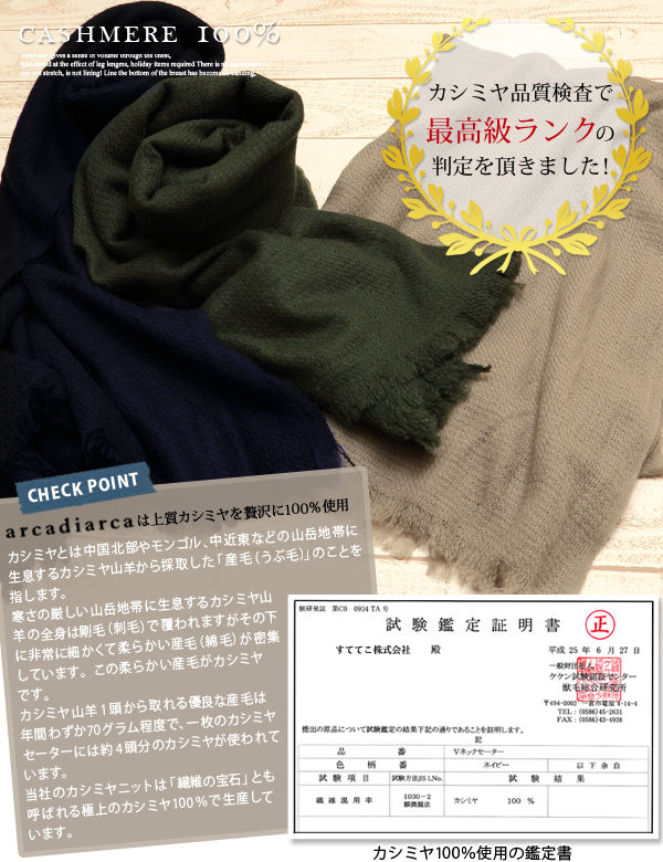 アルカディアルカ カシミヤ100% チェック柄ストール メンズ フリーサイズ (カシミア カシミヤ100% カシミア100% 大判マフラー 防寒 プレゼント バレンタイン クリスマス 秋冬) (送料無料) (在庫限り)