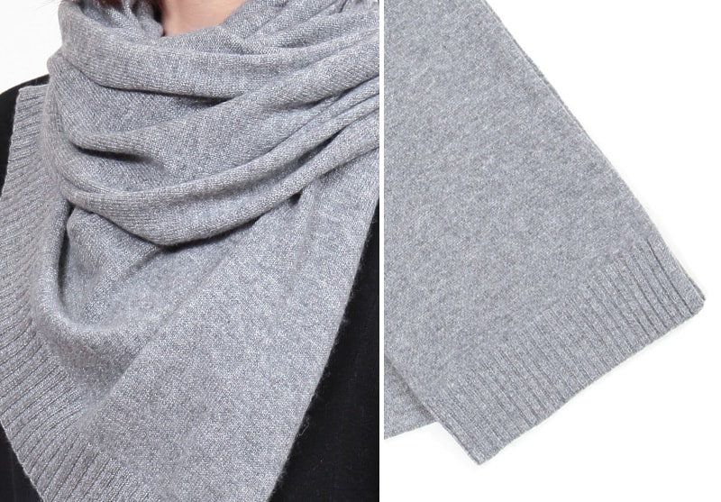 カシミヤ100% ニットストール メンズ フリーサイズ (カシミヤ ストール マフラー 大判マフラー カシミア カシミヤ100 ニット 無地 防寒 男 カジュアル arcadiarca) (在庫限り)