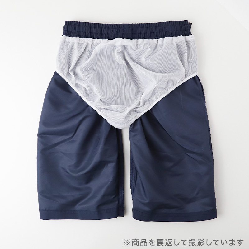 スクール水着 男の子 ロングパンツ CONVERSE コンバース キッズ ジュニア 水着 スイムパンツ ロング丈 ゆったり 幅広 ルーズ UVカット UPF50+ 紫外線カット ストレッチ 120cm～170cm 2WAY ゼッケン付き ウエスト調節ヒモ 黒 紺