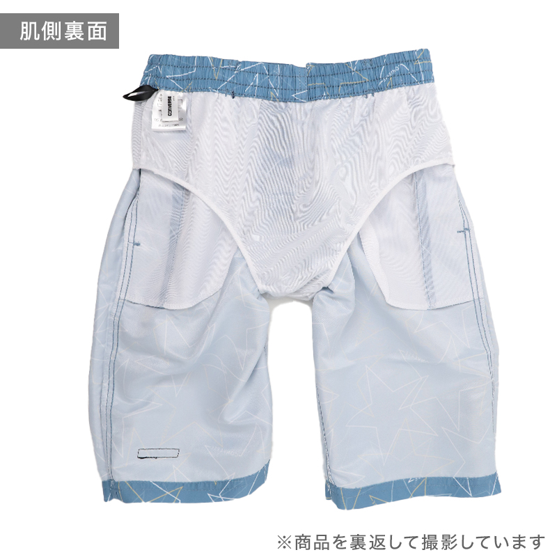 サーフパンツ キッズ 男の子 PIKO ピコ HAWAIIAN LONGBOARD WEAR フラワー柄 水着 海パン スイムパンツ ボーイズ ジュニア ポリエステル ウエスト調節ヒモ 140cm～160cm ブラック ブルー プール 海 水遊び 夏用