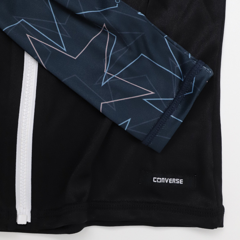 サーフパンツ キッズ 男の子 CONVERSE コンバース スター柄 水着 海パン スイムパンツ ボーイズ ジュニア ポリエステル ウエスト調節ヒモ ブラック ブルー 140cm~160cm プール 海 水遊び 夏用 レジャー