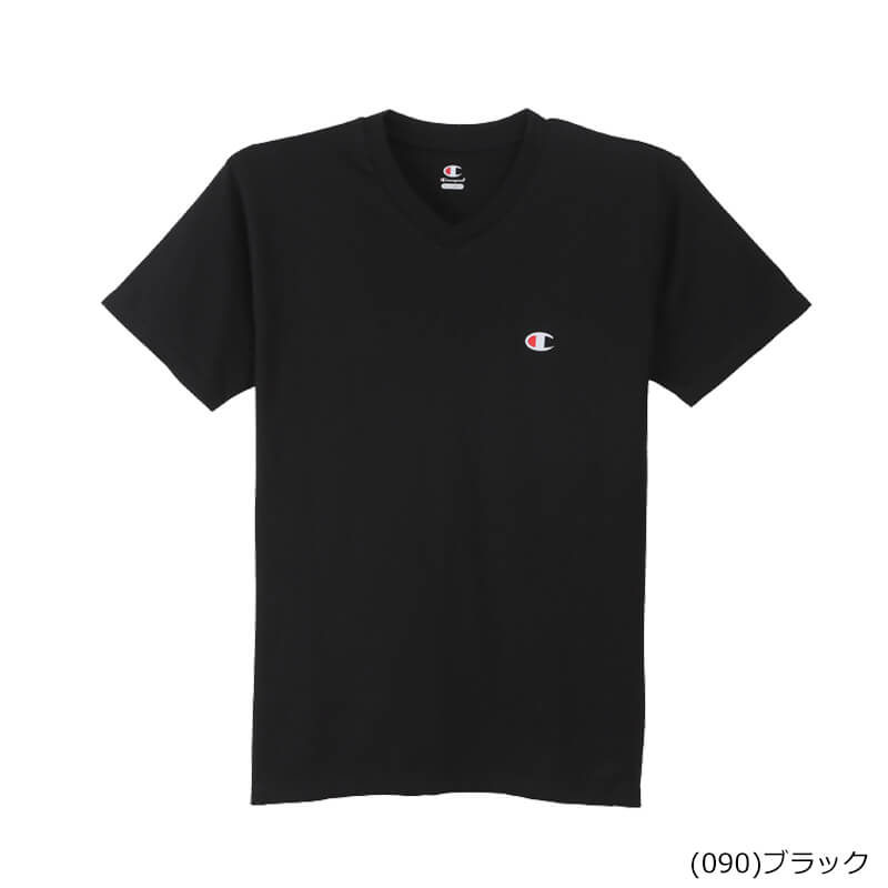 チャンピオン Tシャツ 半袖 インナー S～LL (tシャツ 綿 メンズ 下着 シャツ 肌着 インナーシャツ トップス vネック 吸汗 速乾) (在庫限り)