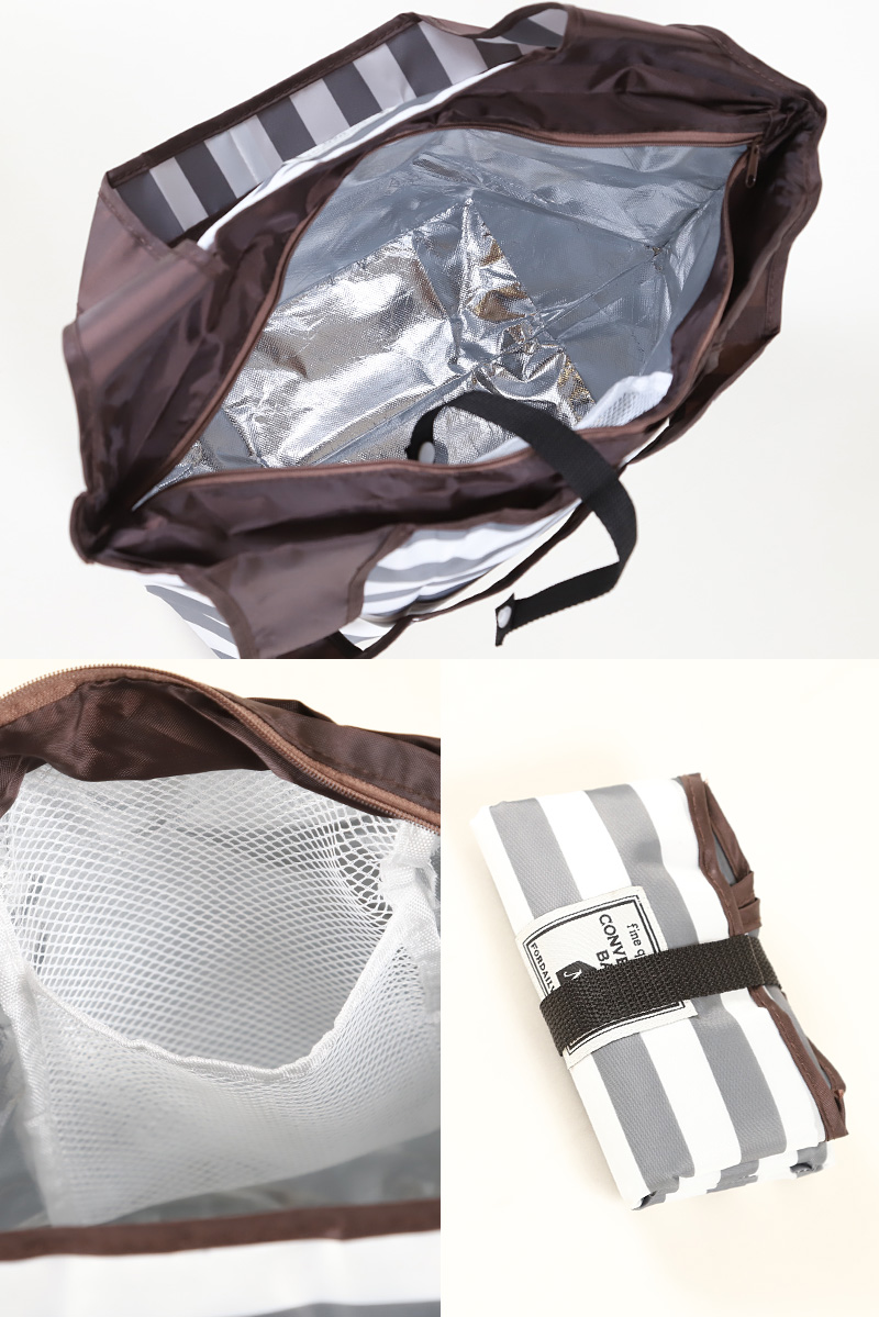 エコバッグ 保冷 折りたたみ コンパクト W47cm×H30cm×D20cm (エコバック 折り畳み 小さめ 買い物袋)