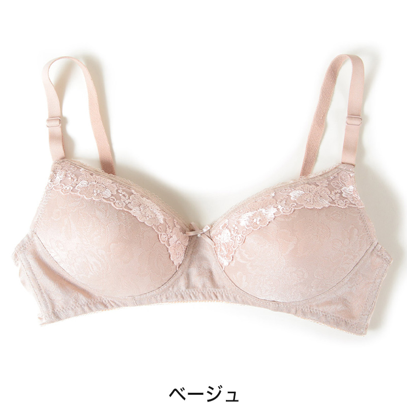 ノンワイヤー ブラジャー 下着 A70～B80 (ノンワイヤーブラ ブラ インナー ディース 女性 婦人 花柄 A70 A75 A80 B70 B75 B80)