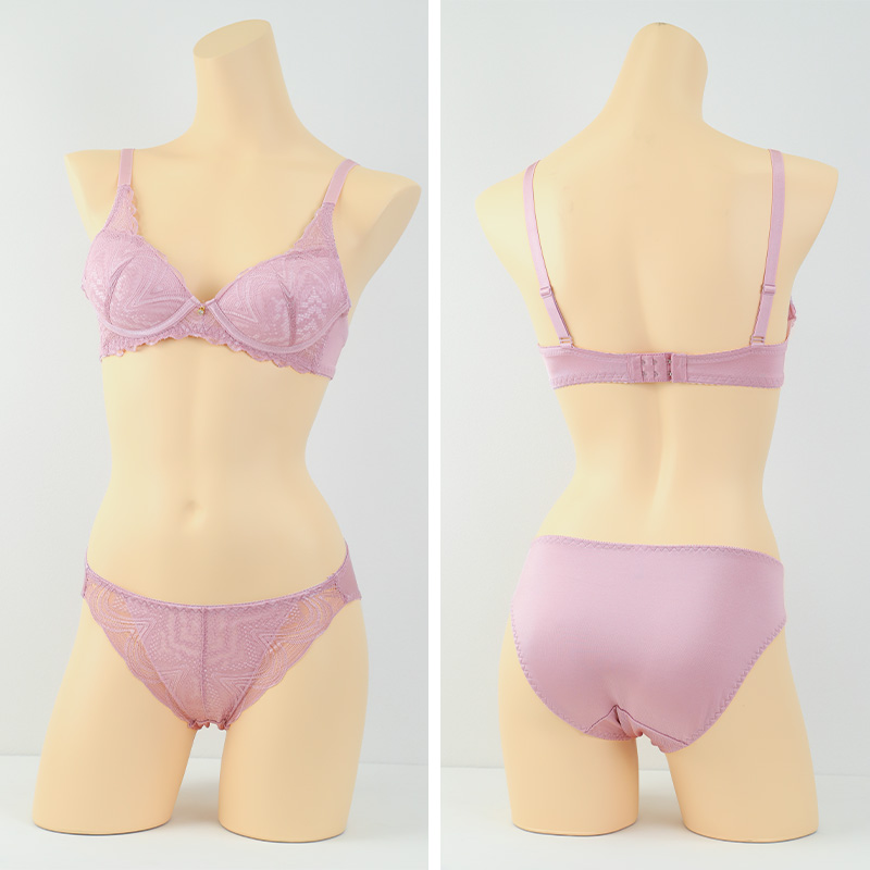 ノンワイヤーブラ ショーツ 上下セット S ~ 5L ブラジャー レディース 下着 セットアップ インナー レース かわいい ワイヤレス 補整下着 痛くない 大きいサイズ 楽ちん