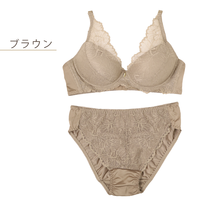 ノンワイヤー ブラ ショーツ 上下セット S ～ LL ブラジャー フルカップ レディース 下着 セットアップ インナー レース かわいい 補整下着 痛くない 楽ちん