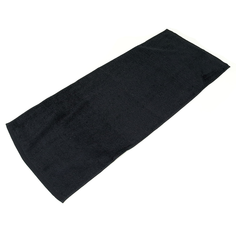 消臭 タオル 顔拭き 黒 約34×80cm (スーパーアニエール 綿100% ブラック スポーツ フェイスタオル) (在庫限り)