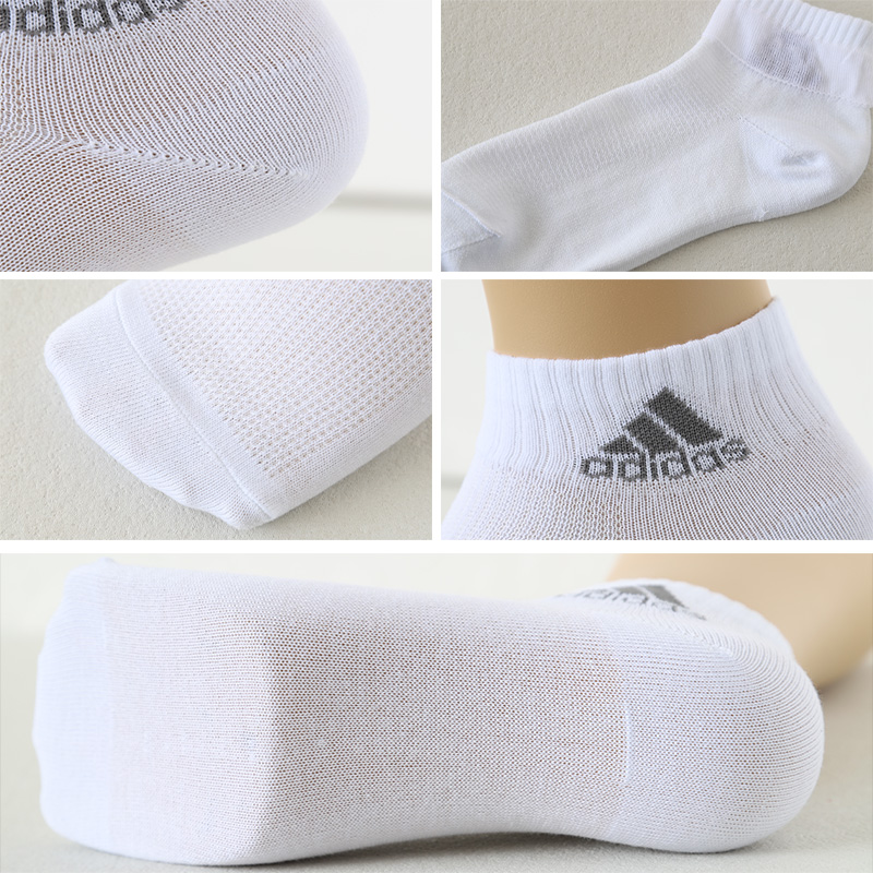 靴下 くるぶし丈 ソックス メンズ 男子 アディダス adidas 3足組 24-26 26-28cm 子ども くつ下 ワンポイント 丈夫 スポーツ 無地 子供 メッシュ ソックス 消臭