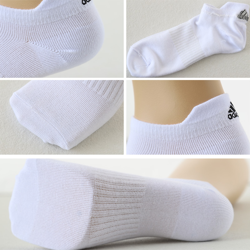 靴下 スニーカー ソックス 男子 女子 adidas 3P 21-23 23-25cm (女性 男の子 女の子 ワンポイント 丈夫 スポーツソックス 学校 スクール 靴擦れ)