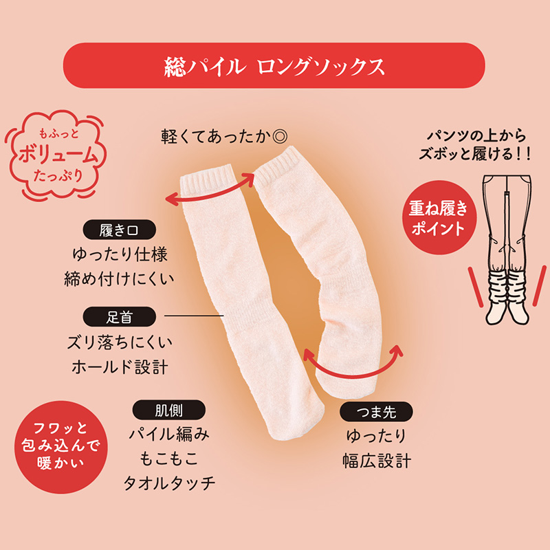 あったか 湯たんぽ心地 レッグウォーマー 保温 温活 福助 フリー レディース 美温活 寒さ対策 あたたか 冷え対策 底冷え 発熱保温糸 二重編み