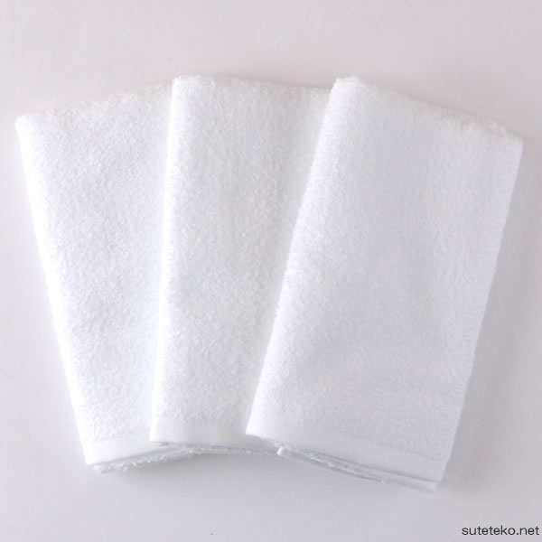 昔ながら 白いタオル 昔ながらの白いフェイスタオル 3枚組 約34×85cm (昔ながらのタオル タオル ホワイト 無地) (送料無料)
