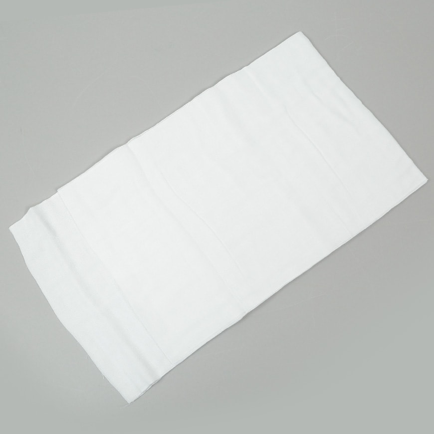 日本製 綿100% 白 ガーゼ布 カットなし 9m保証 薄手 58本打ち込み 美 約34×900cm以上 (ガーゼ反 さらし サラシ 晒し 汗取り 肌着 補整 和裁 木綿) (取寄せ)