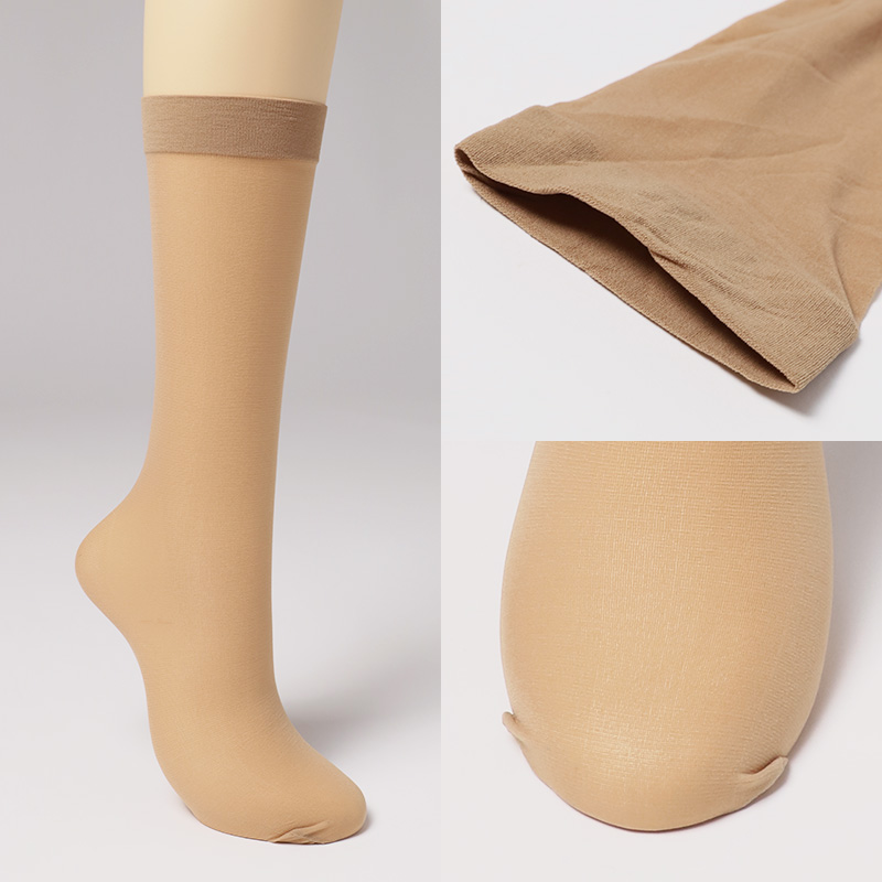ショートストッキング ストッキング ひざ下 ハイソックス レディース ひざ下丈ストッキング ナイロン 22-24cm 婦人 ベージュ 黒 肌色 膝下 ひざ丈