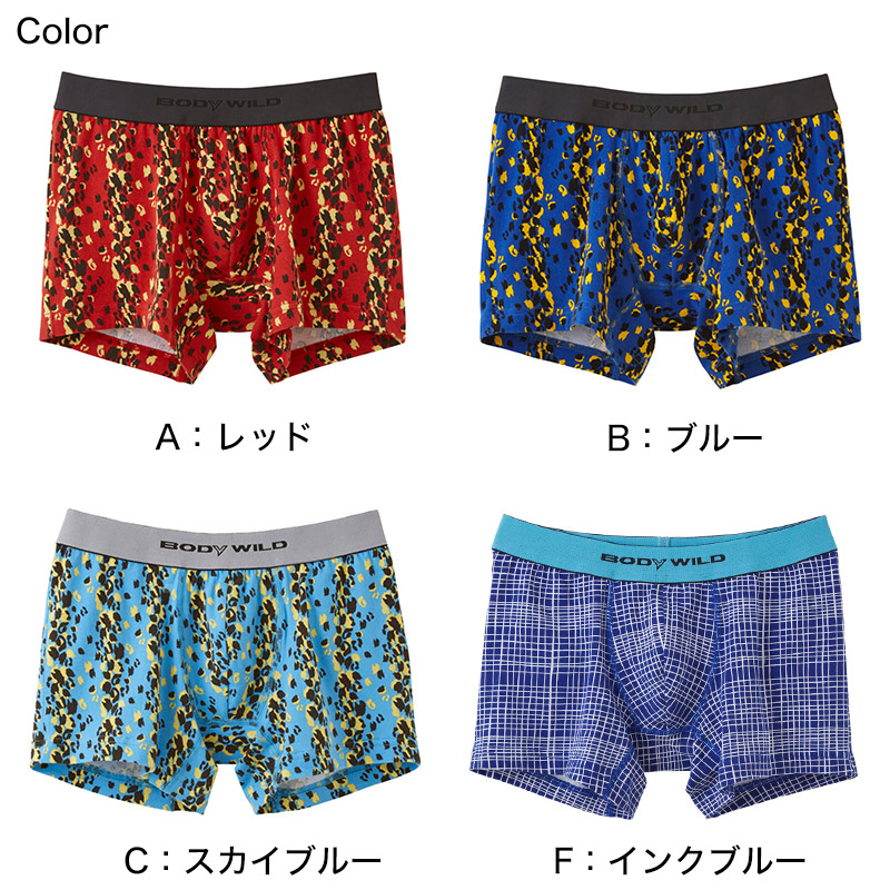 グンゼ BODYWILD ボクサーパンツ ボディワイルド メンズ 男性 紳士 パンツ Color-B  M・L (GUNZE カラー豊富 前とじ ボクサーブリーフ 下着 肌着 インナー インナーウェアー アンダーウェアー ブリーフ) (在庫限り)