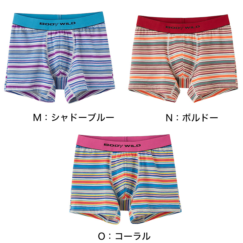 グンゼ BODYWILD ボクサーパンツ ボディワイルド メンズ 男性 紳士 パンツ Color-B  M・L (GUNZE カラー豊富 前とじ ボクサーブリーフ 下着 肌着 インナー インナーウェアー アンダーウェアー ブリーフ) (在庫限り)