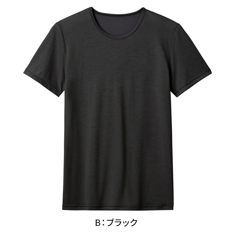 アセドロン クルーネック Tシャツ グンゼ 鹿の子 クールマジック メンズ M～LL gunze coolmagic 吸汗速乾 消臭 丸首 半袖 シャツ 下着 肌着 インナー 夏 プレゼント ギフト 父の日