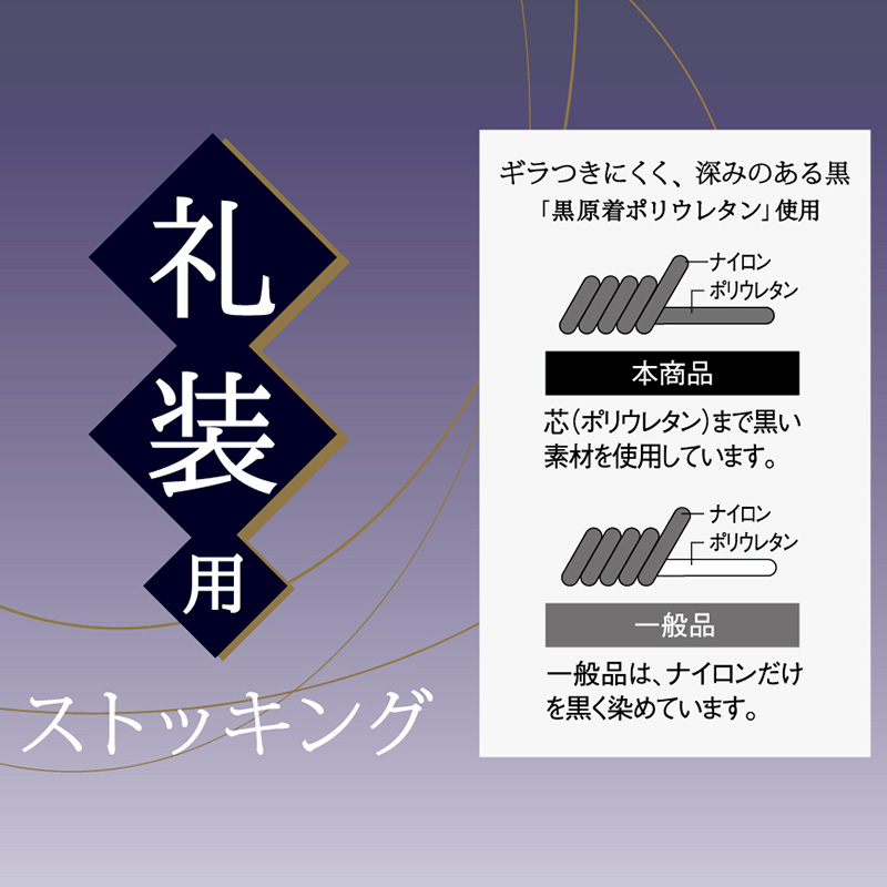 礼装 ストッキング 大きいサイズ M-L・L-LL グンゼ GUNZE パンティストッキング 礼服 葬式 通夜 法事 喪服 冠婚葬祭 丈夫 シンプル 黒 M L LL