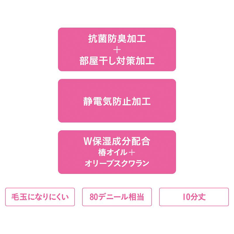 サブリナ はくだけ 美腹 骨盤サポート レギンス レディース 10分丈 M-L L-LL 黒 ブラック 着圧 80デニール 抗菌 防臭 部屋干し対策 静電気防止 保湿 椿オイル オリーブスクワラン 引き締め 細見え 美脚 美姿勢 補整 下半身ケア インナー タイツ 伸縮 フィット ストレッチ