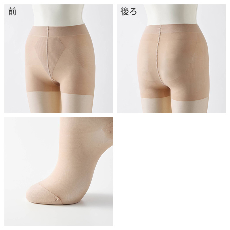着圧ストッキング 高着圧 ストッキング レディース 段階着圧ストッキング 足首25hPa M L 美脚 着圧 美脚ストッキング 引き締め むくみ対策 立ち仕事 デスクワーク パンスト パンティストッキング ヒップアップ サポートストッキング 美脚サポート 引き締めストッキング