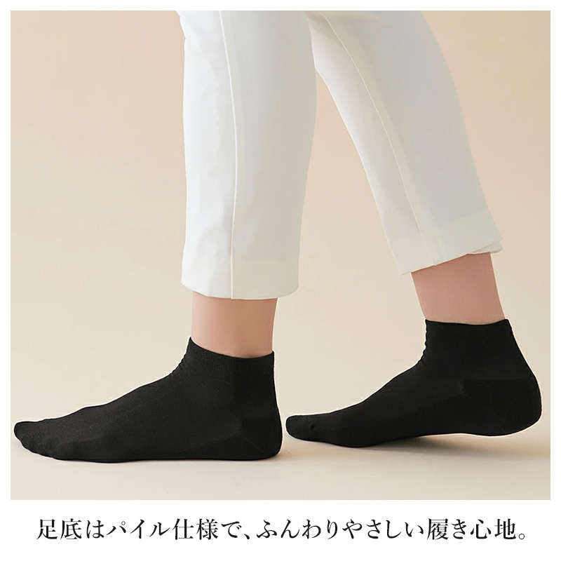 グンゼ サブリナ レディース 底パイル クルー丈 靴下 22-24cm ソックス クルーソックス 綿混 足底パイル パイルソックス 薄手 ハイゲージ 履き口ゆったり 締め付けにくい ムレにくい ストッキングのような靴下 きれいめ 通勤 オフィス パンプス