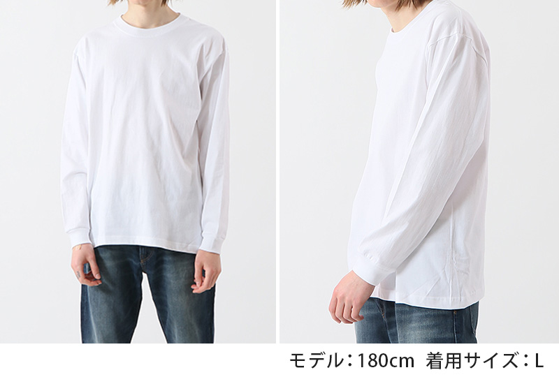 ヘインズ ビーフィー ロンT メンズ tシャツ 長袖 S～XL Hanes BEEFY-T トップス 綿100% ロングスリーブ クルーネック 男性 丈夫 無地